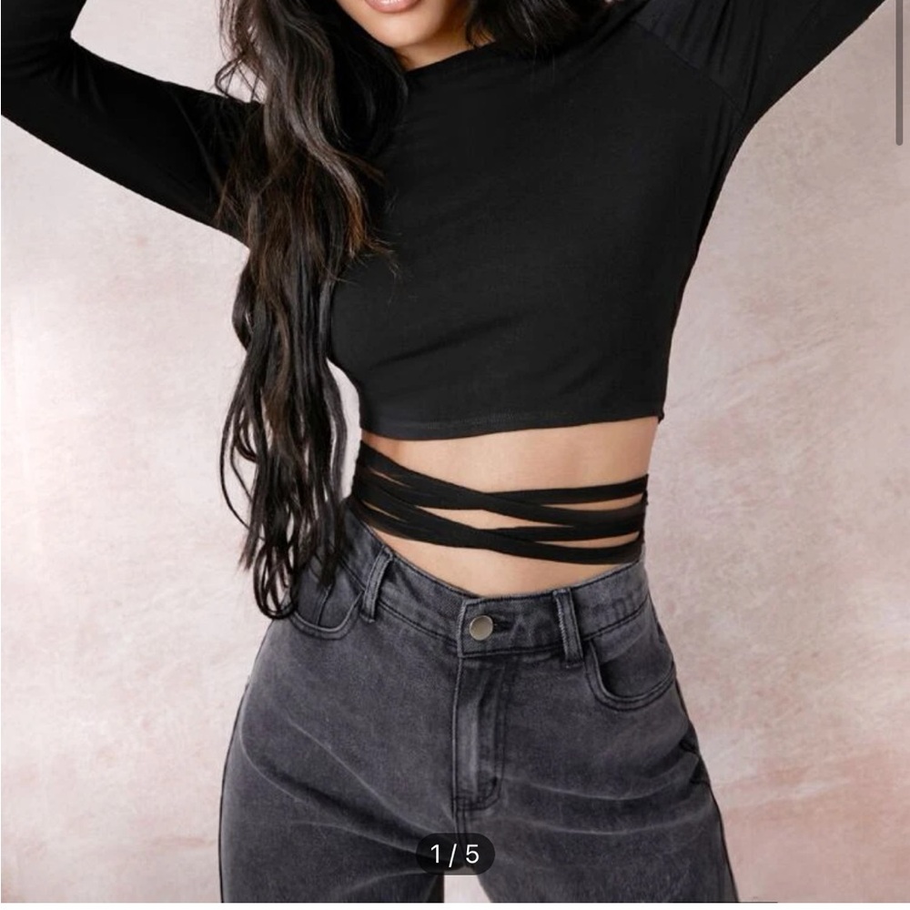 Open Back Self Tie Top